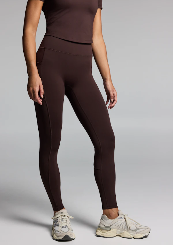 No Front Seam Thermal Full Length Pocket Tights