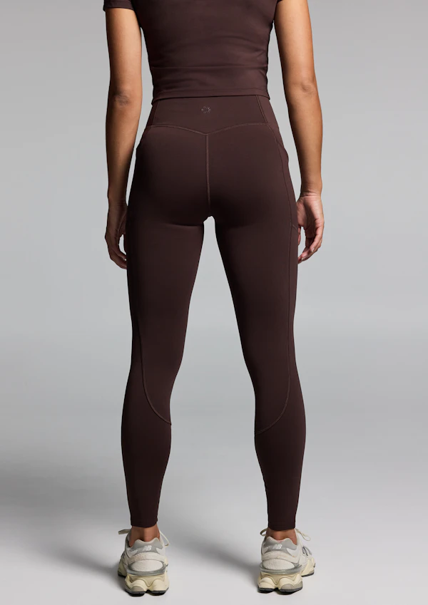 No Front Seam Thermal Full Length Pocket Tights