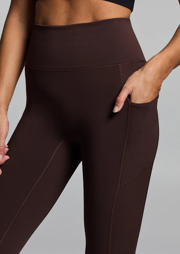 No Front Seam Thermal Full Length Pocket Tights