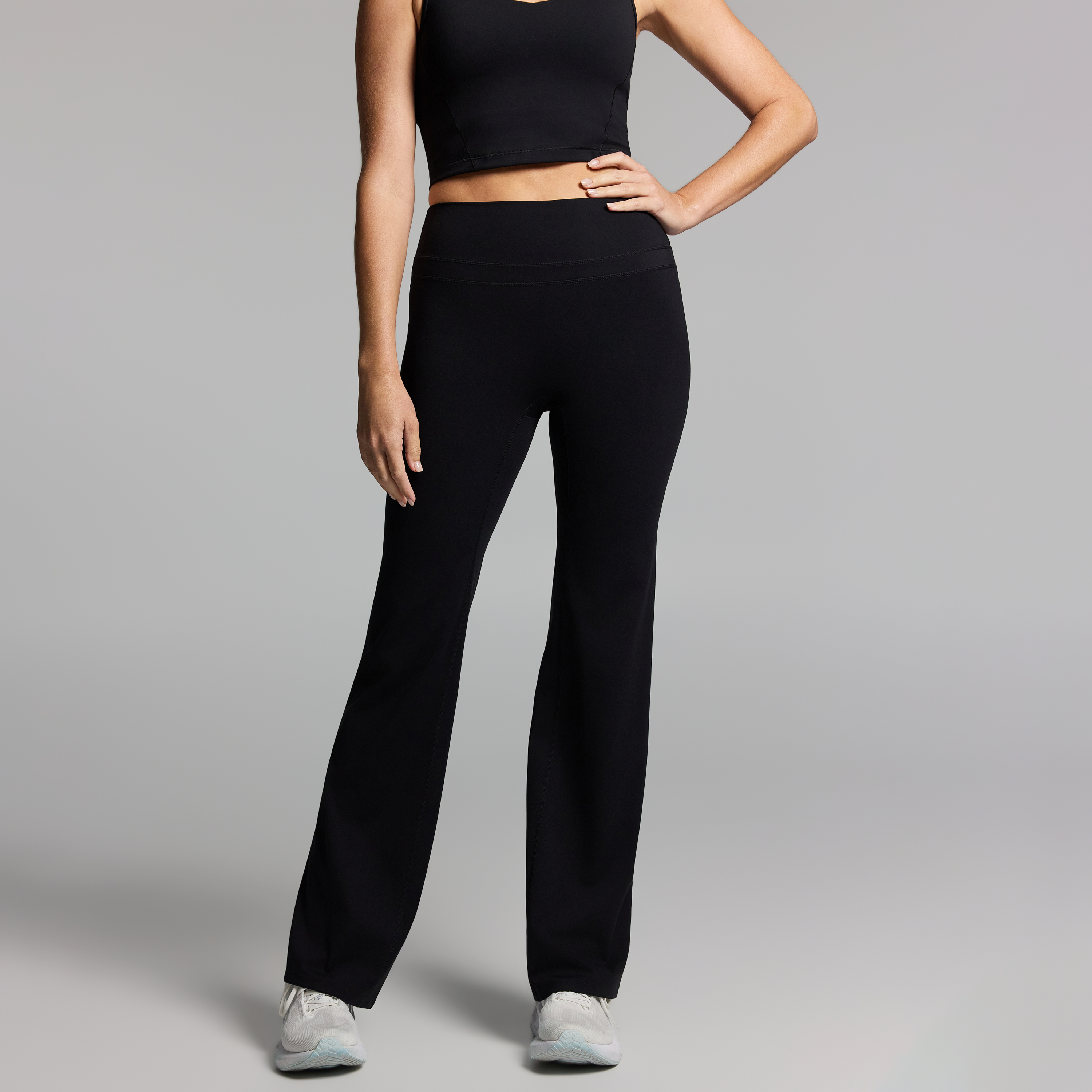 No Front Seam Scrunch Bum Flared Tights