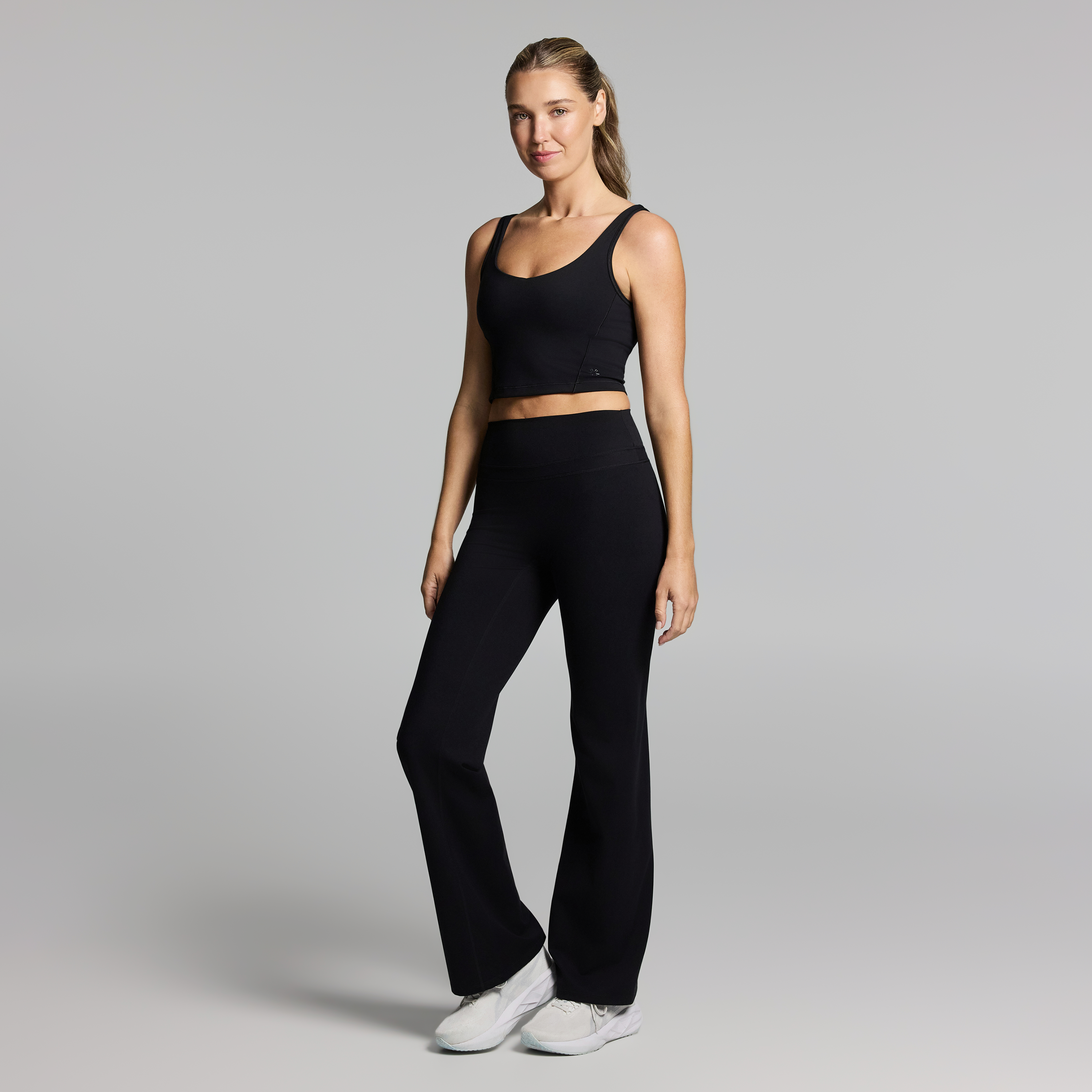 No Front Seam Scrunch Bum Flared Tights