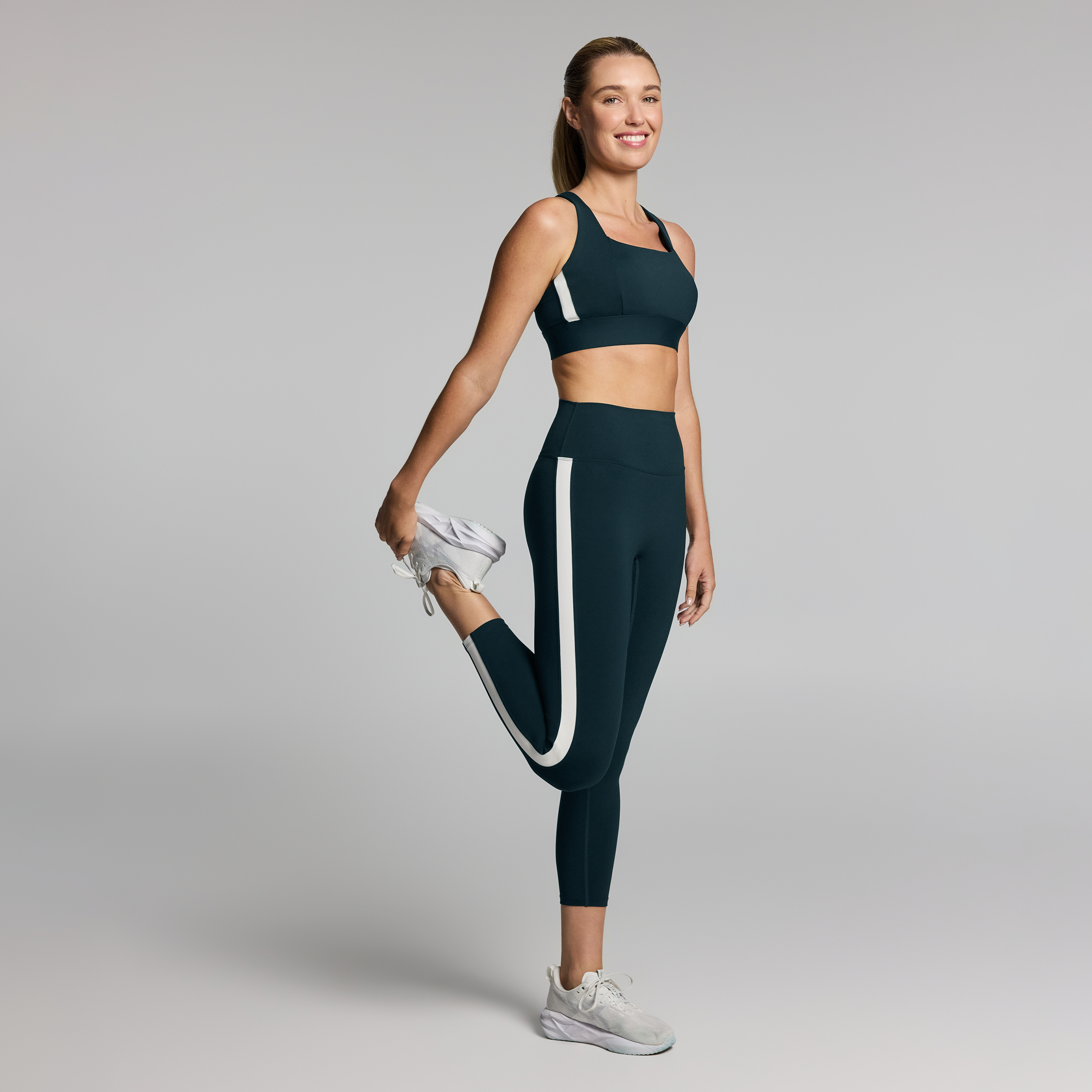 Side Stripe Ankle Grazer Tights