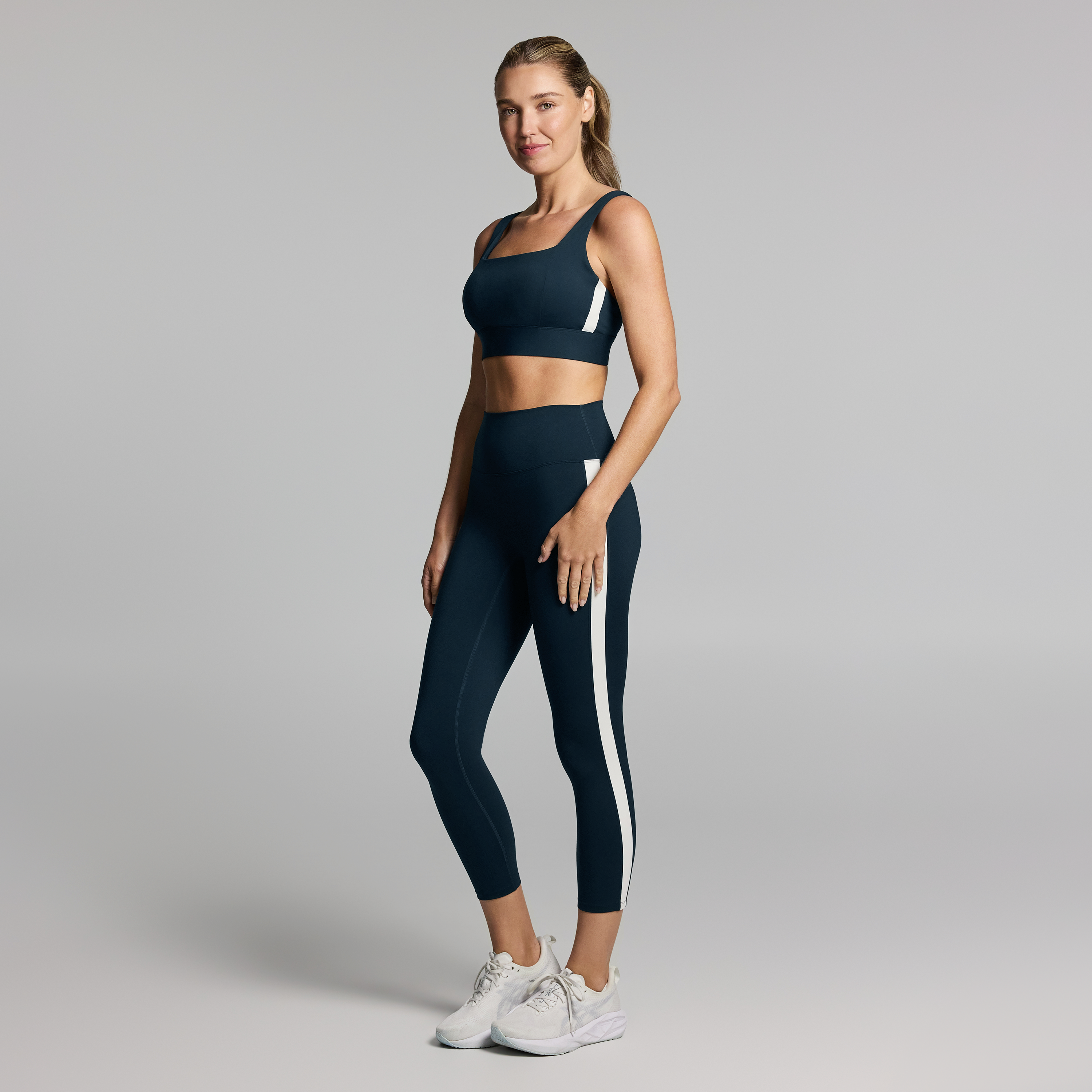 Side Stripe Ankle Grazer Tights