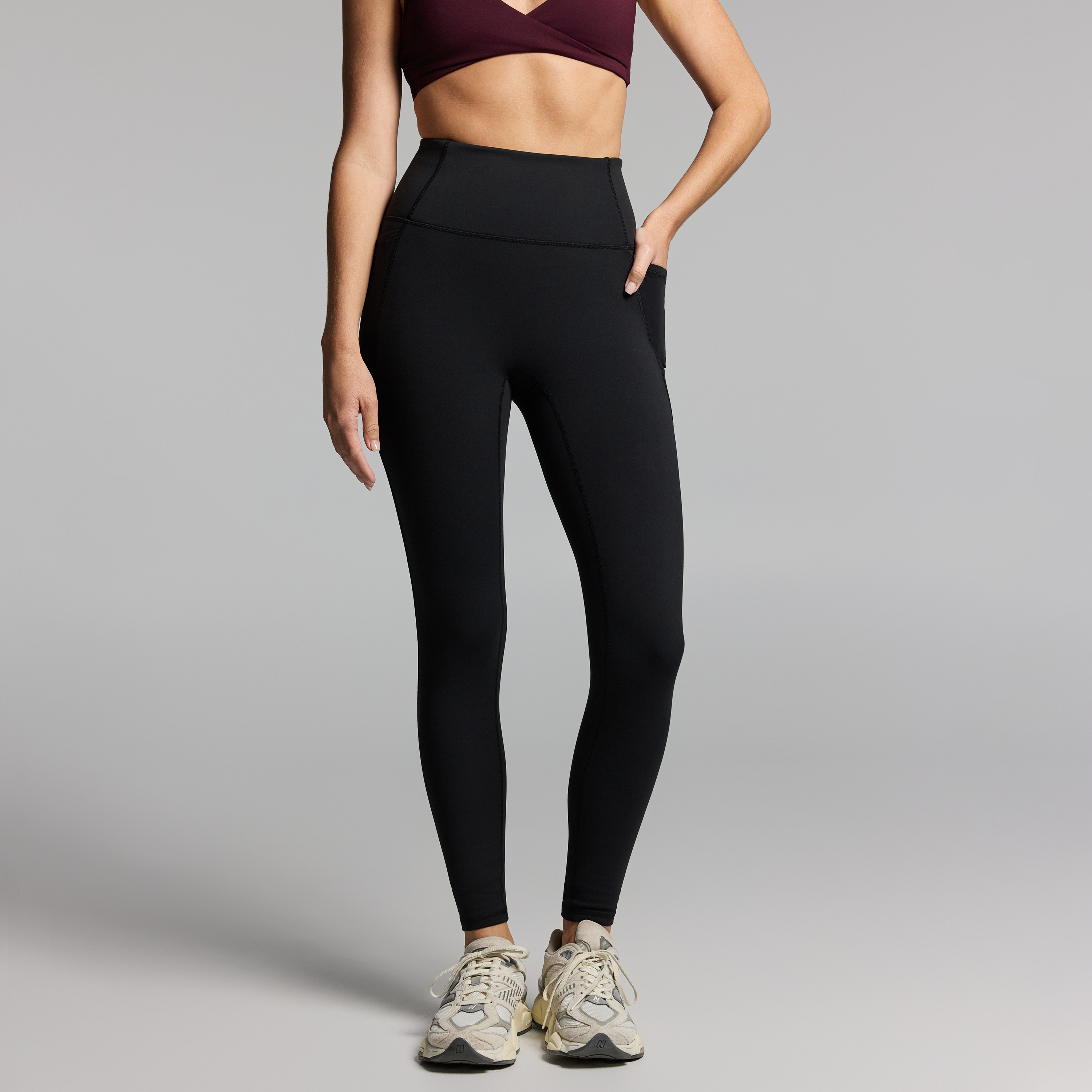 No Front Seam Thermal Full Length Tights