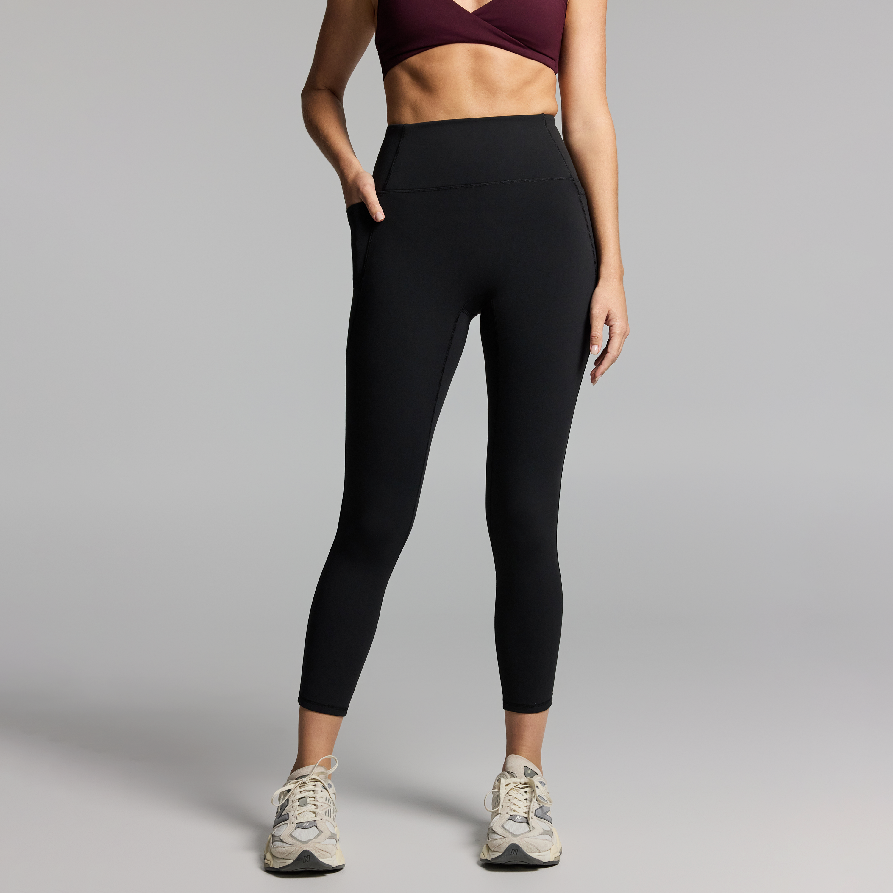 No Front Seam Ankle Grazer Thermal Tights
