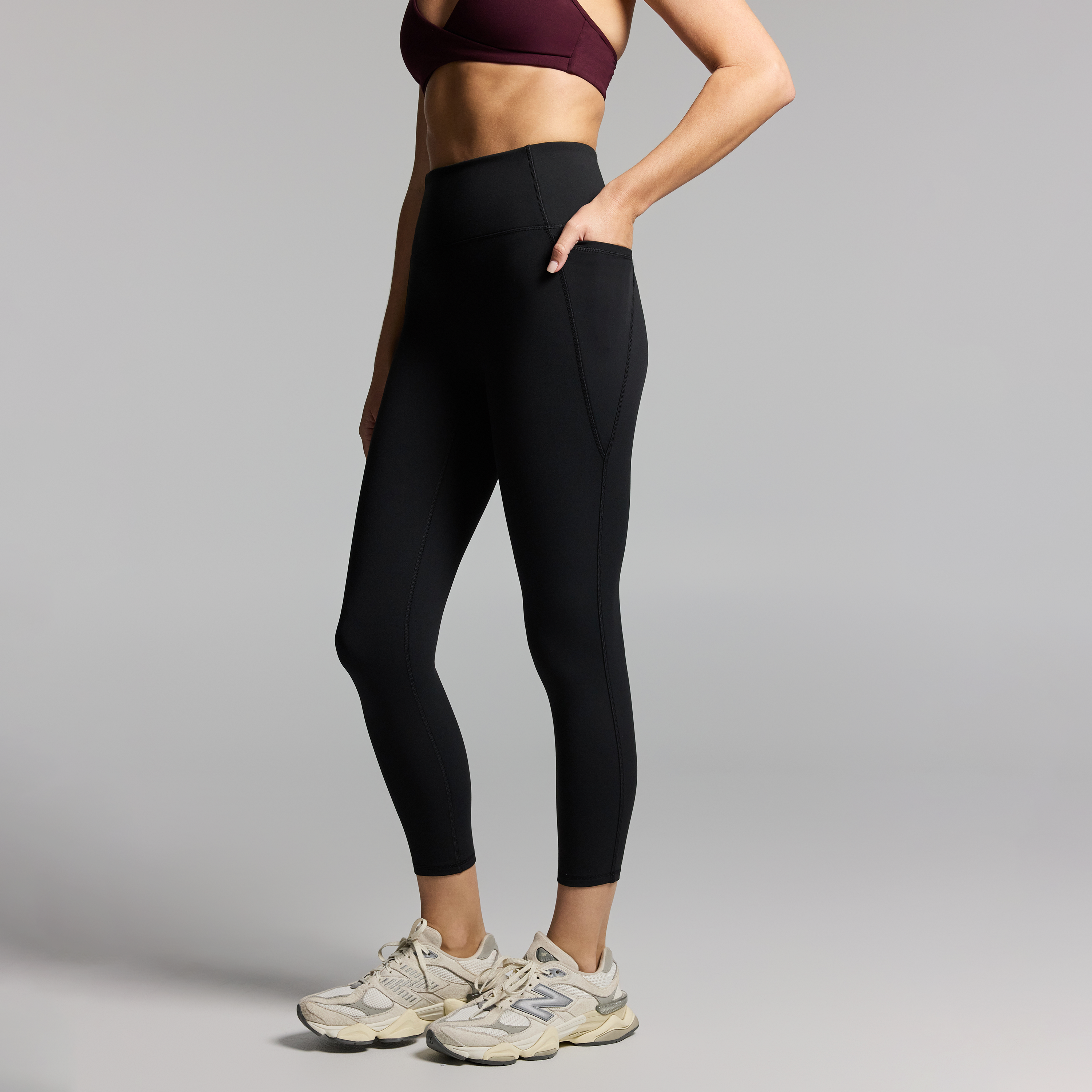 No Front Seam Ankle Grazer Thermal Tights