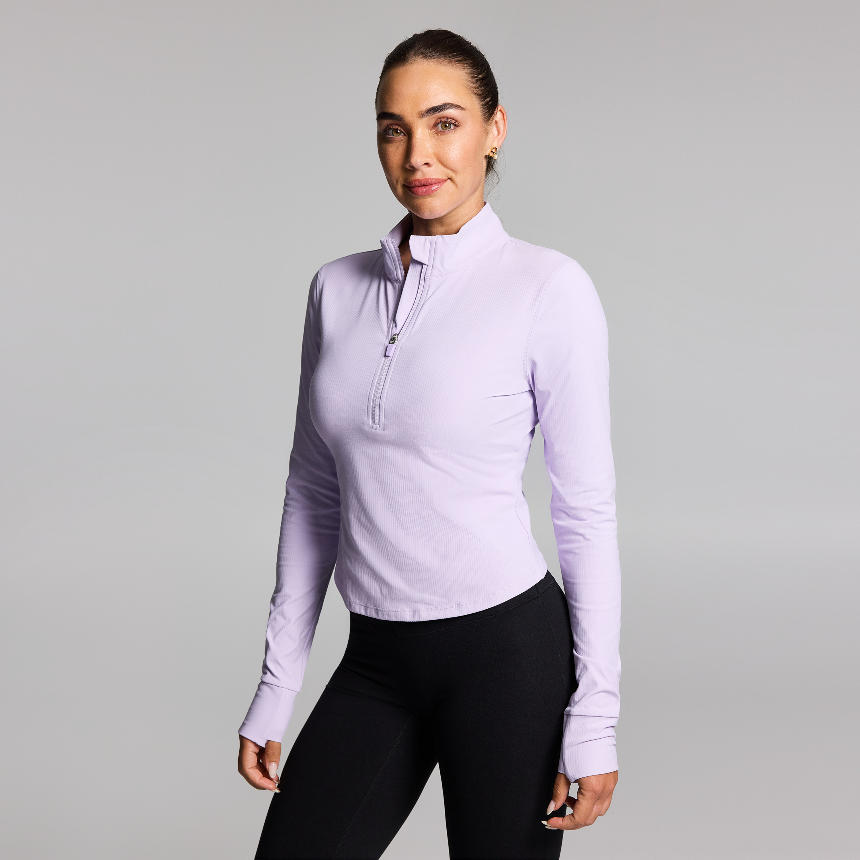 Luxesoft Rib Half Zip Top