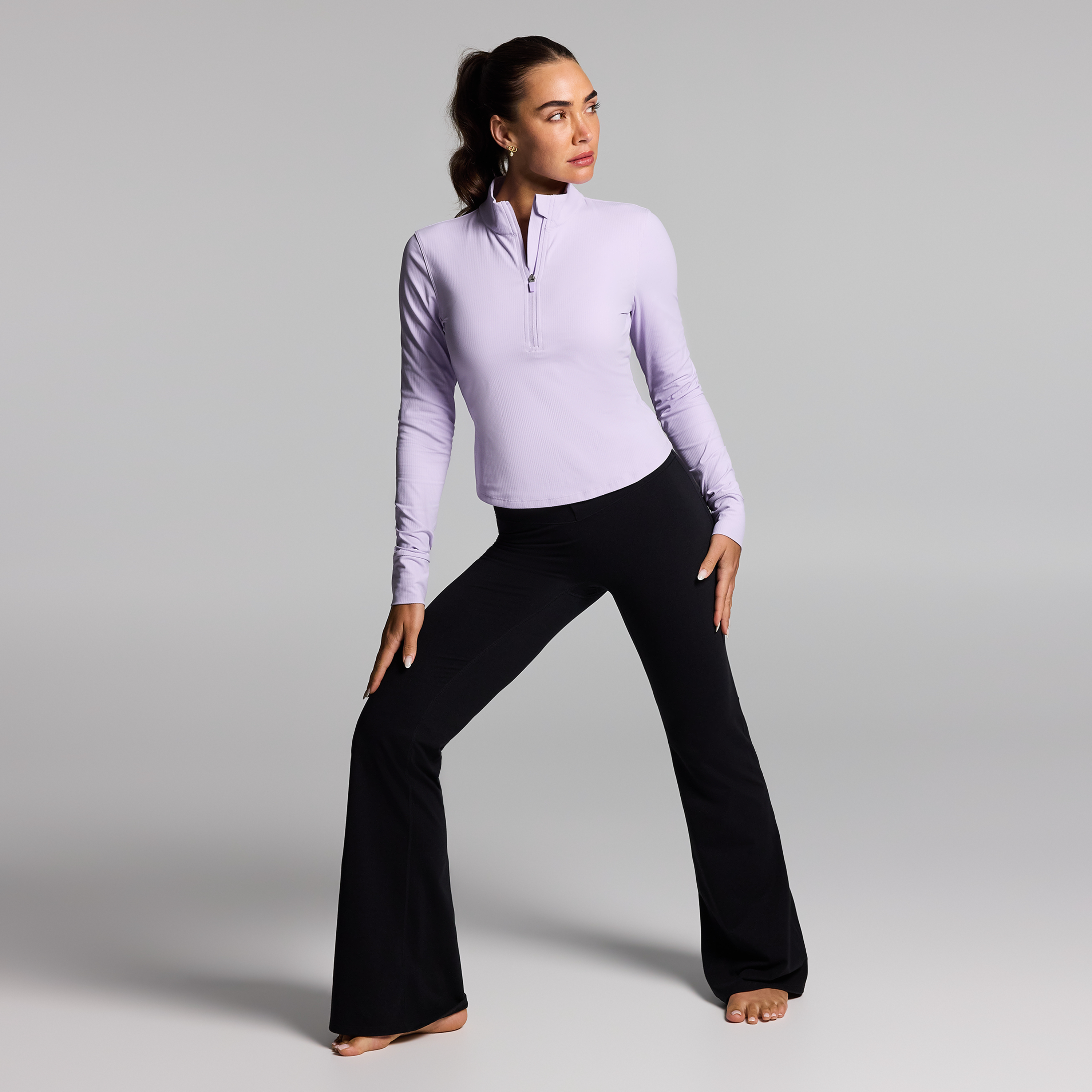 Luxesoft Rib Half Zip Top