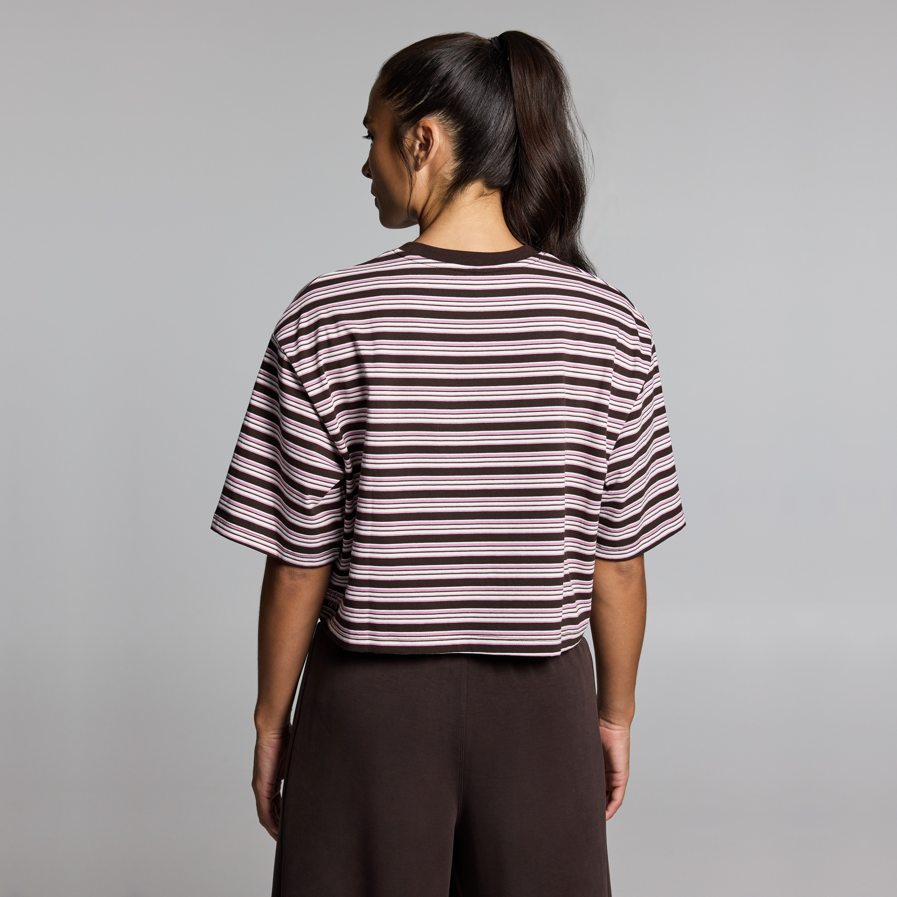 Stripe Boxy Hip Length Tee