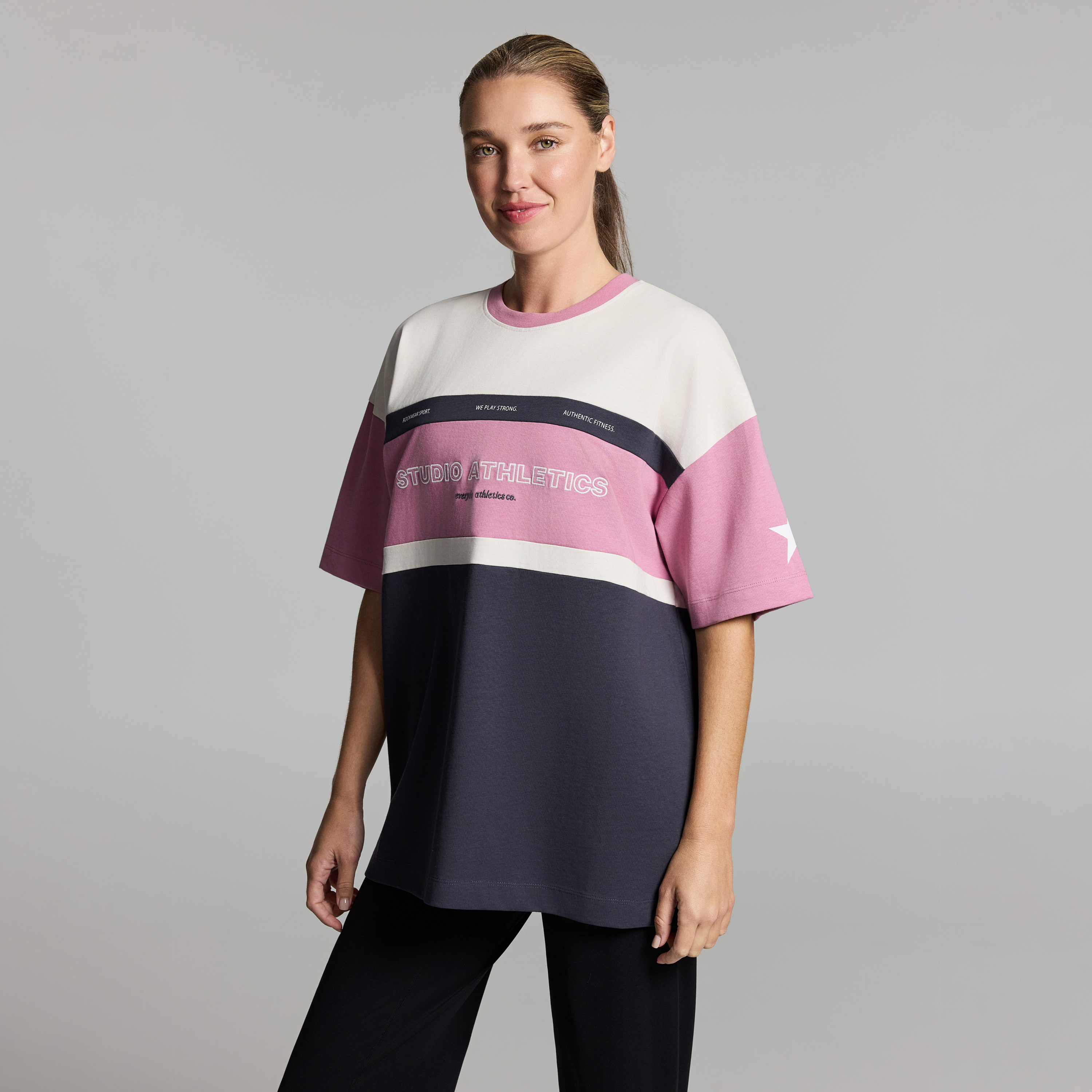 Blocked Baggy Fit Tee