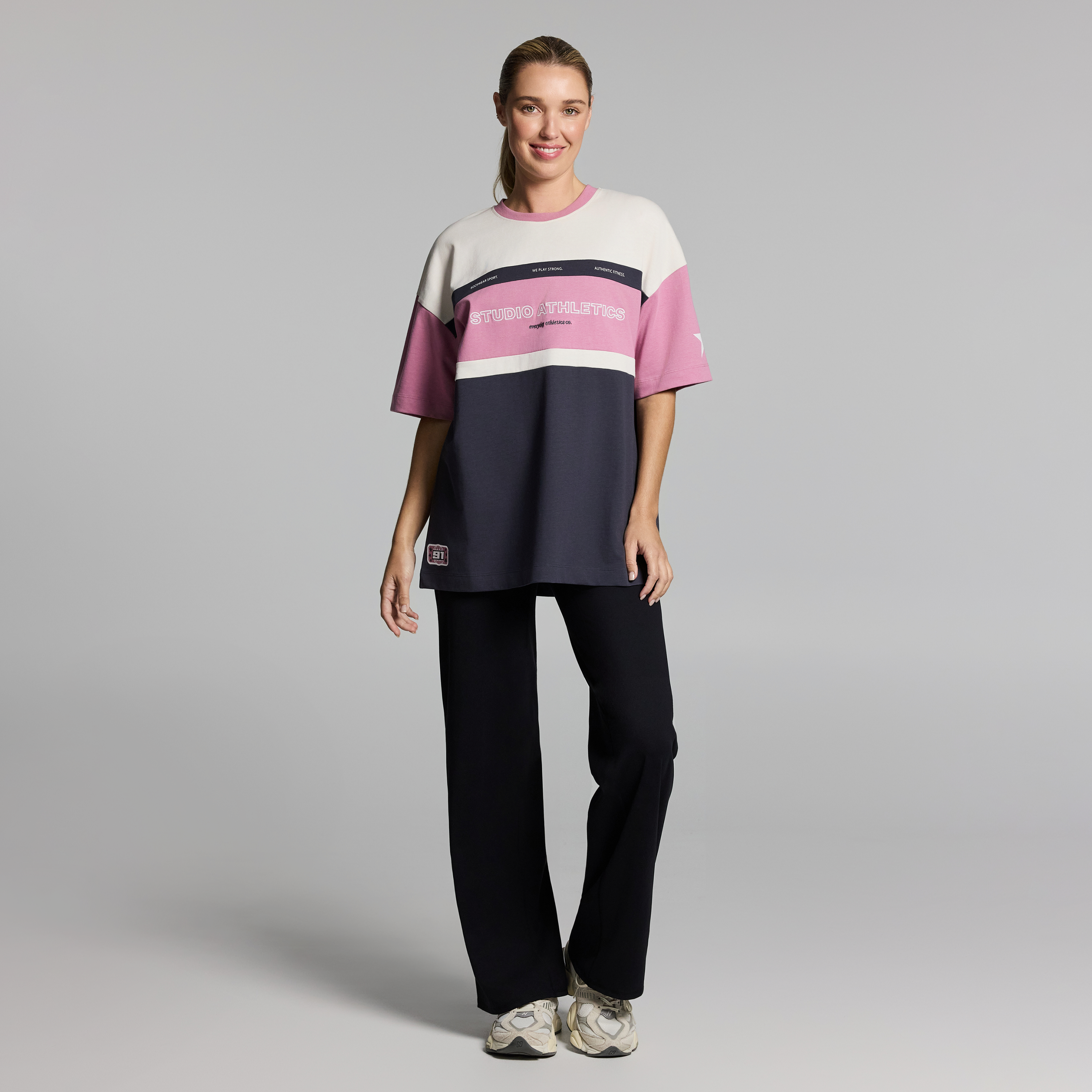 Blocked Baggy Fit Tee