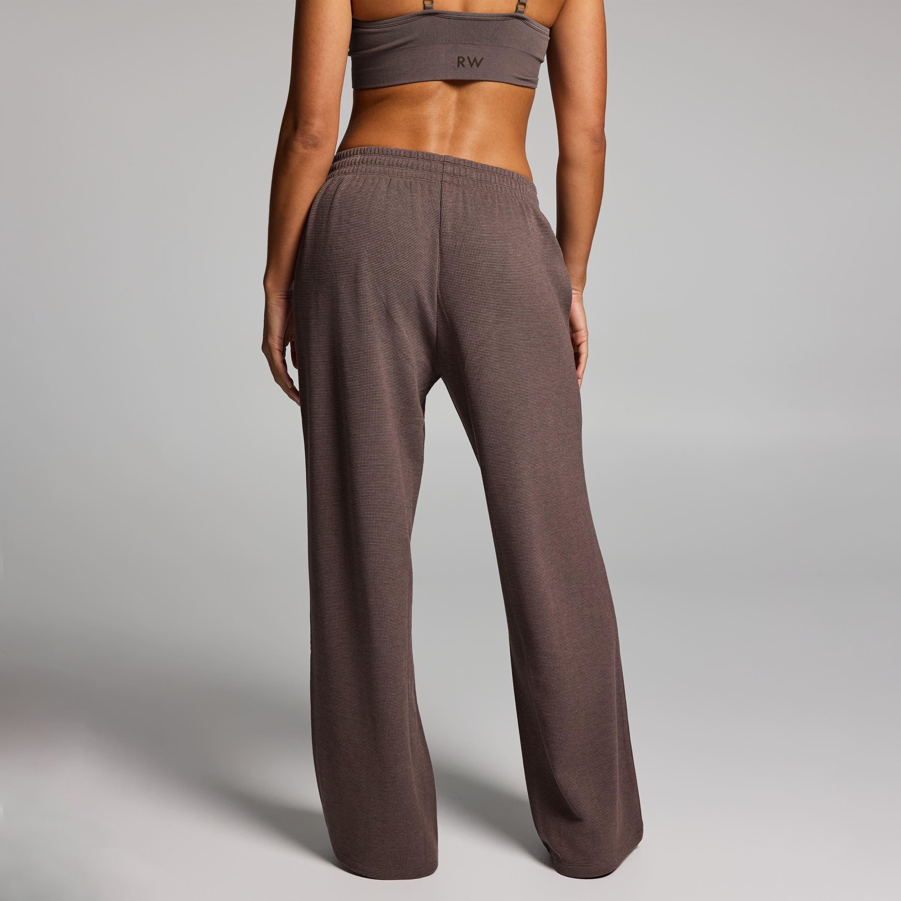 Waffle Jersey Wide Leg Longer Length Pants
