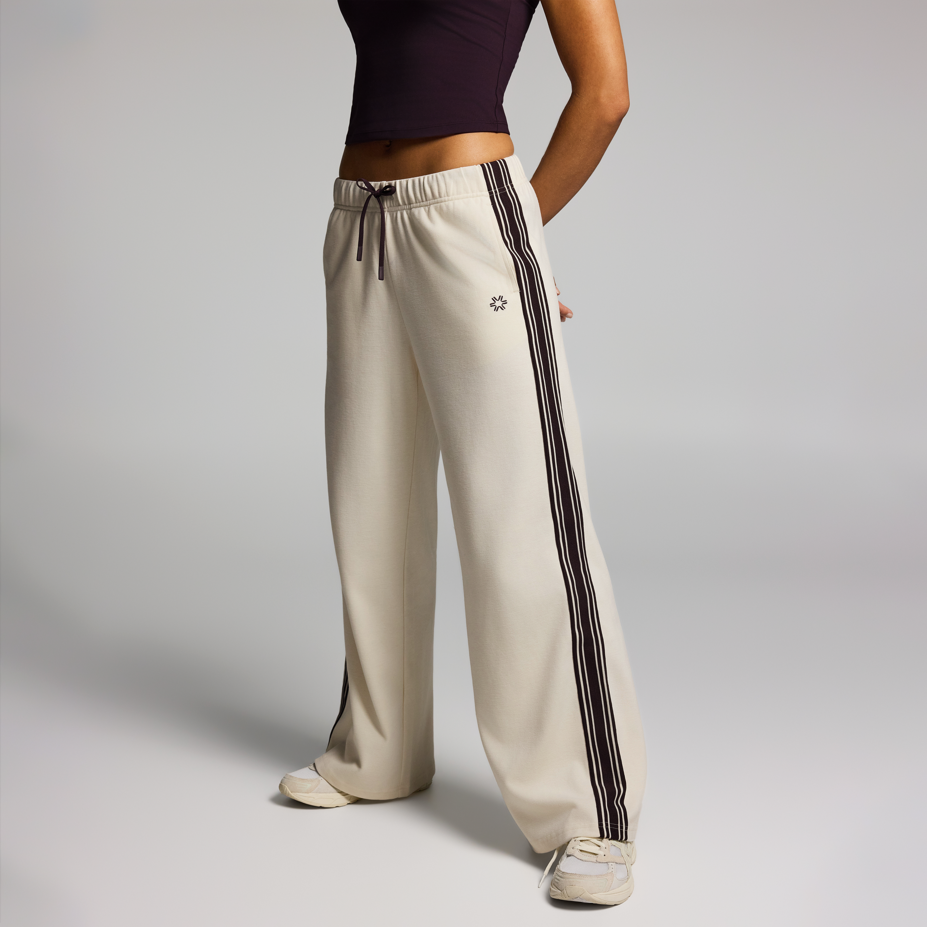 Textured Straight Leg Pants
