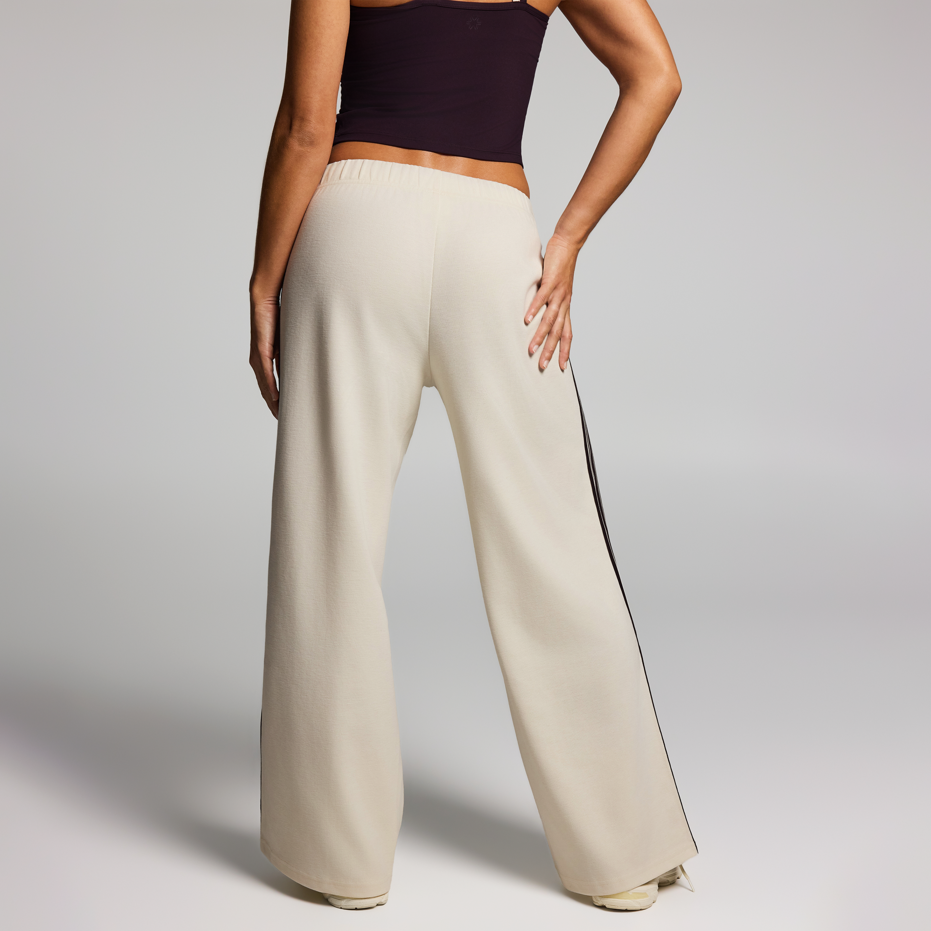Textured Straight Leg Pants