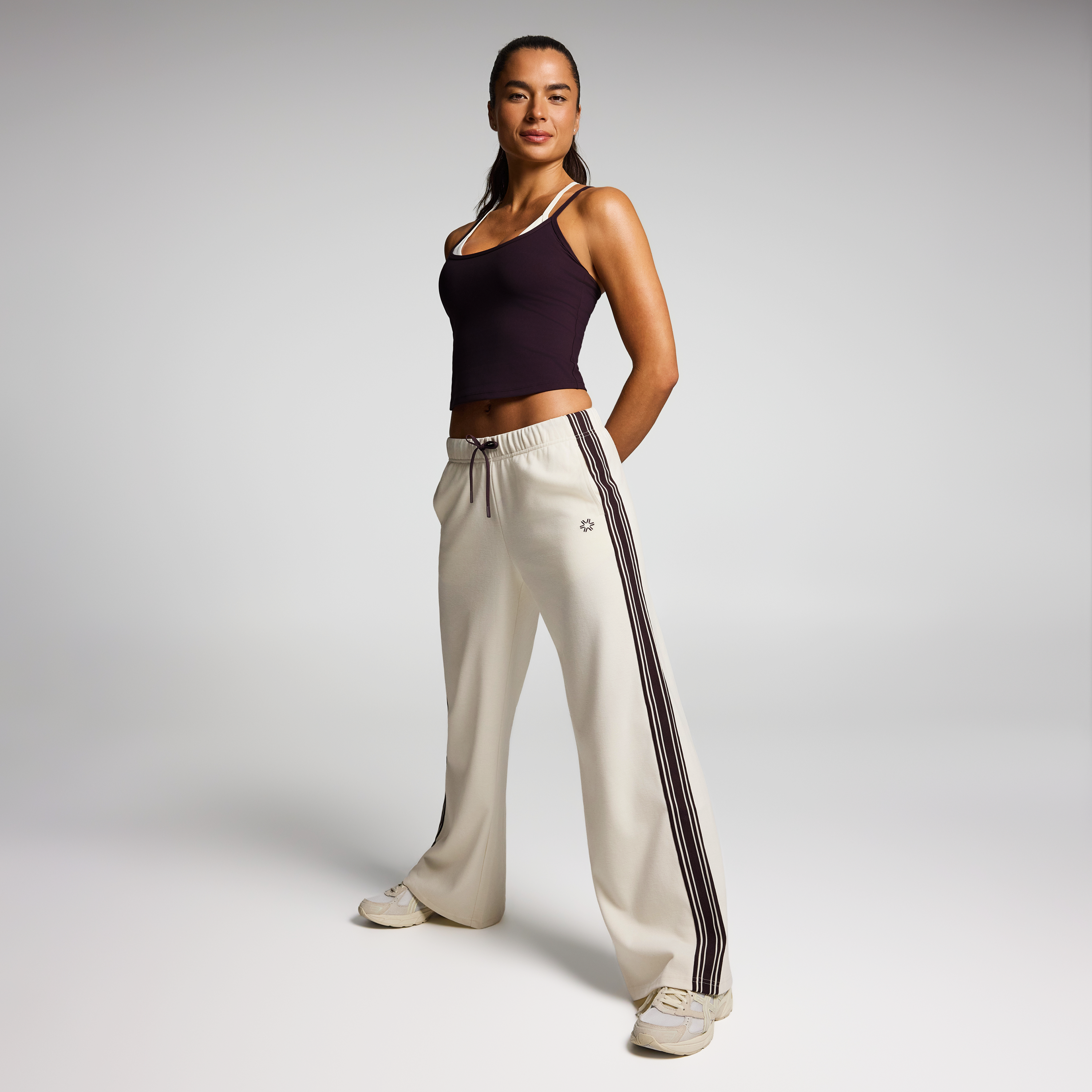 Textured Straight Leg Pants