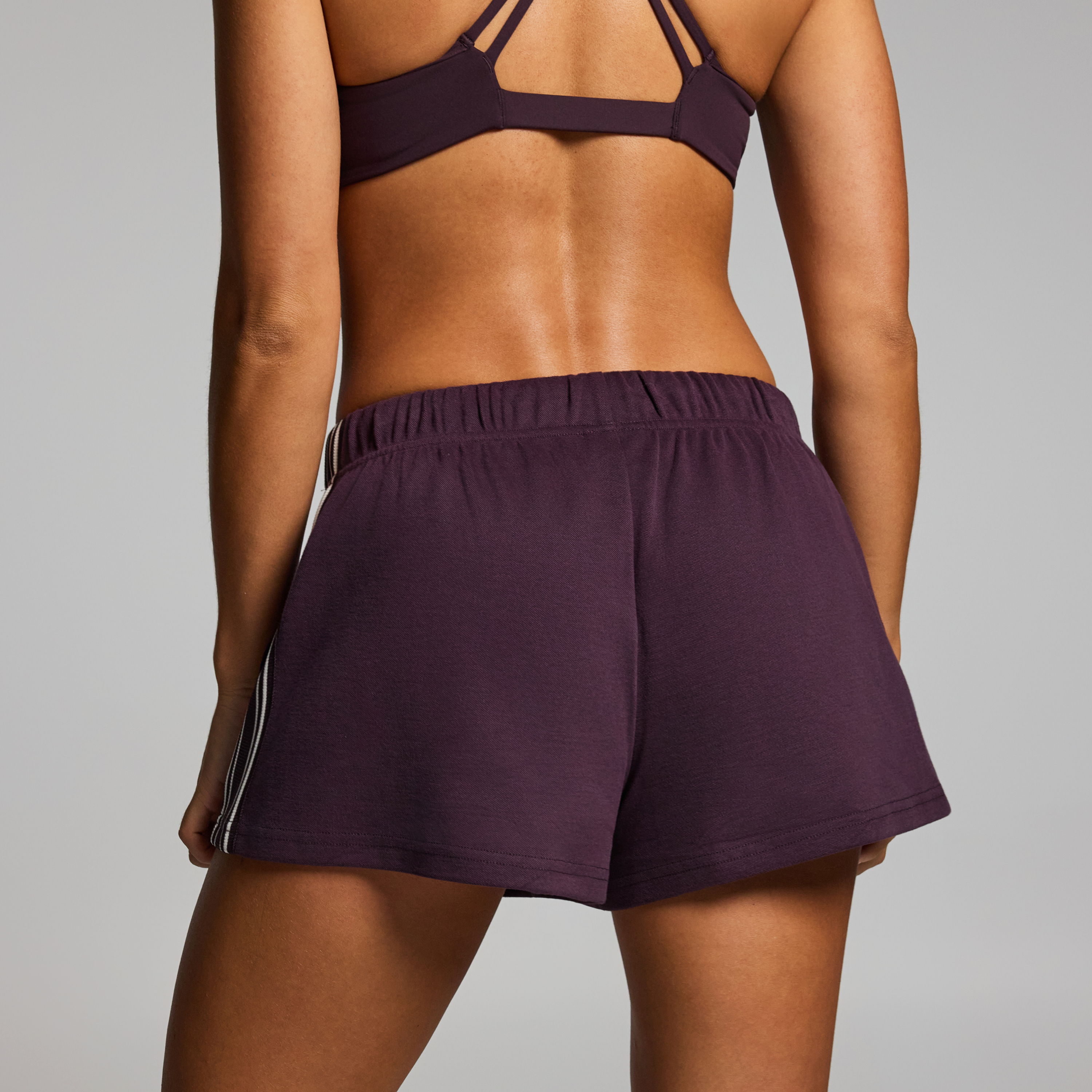 Taped Side Textured Shorts