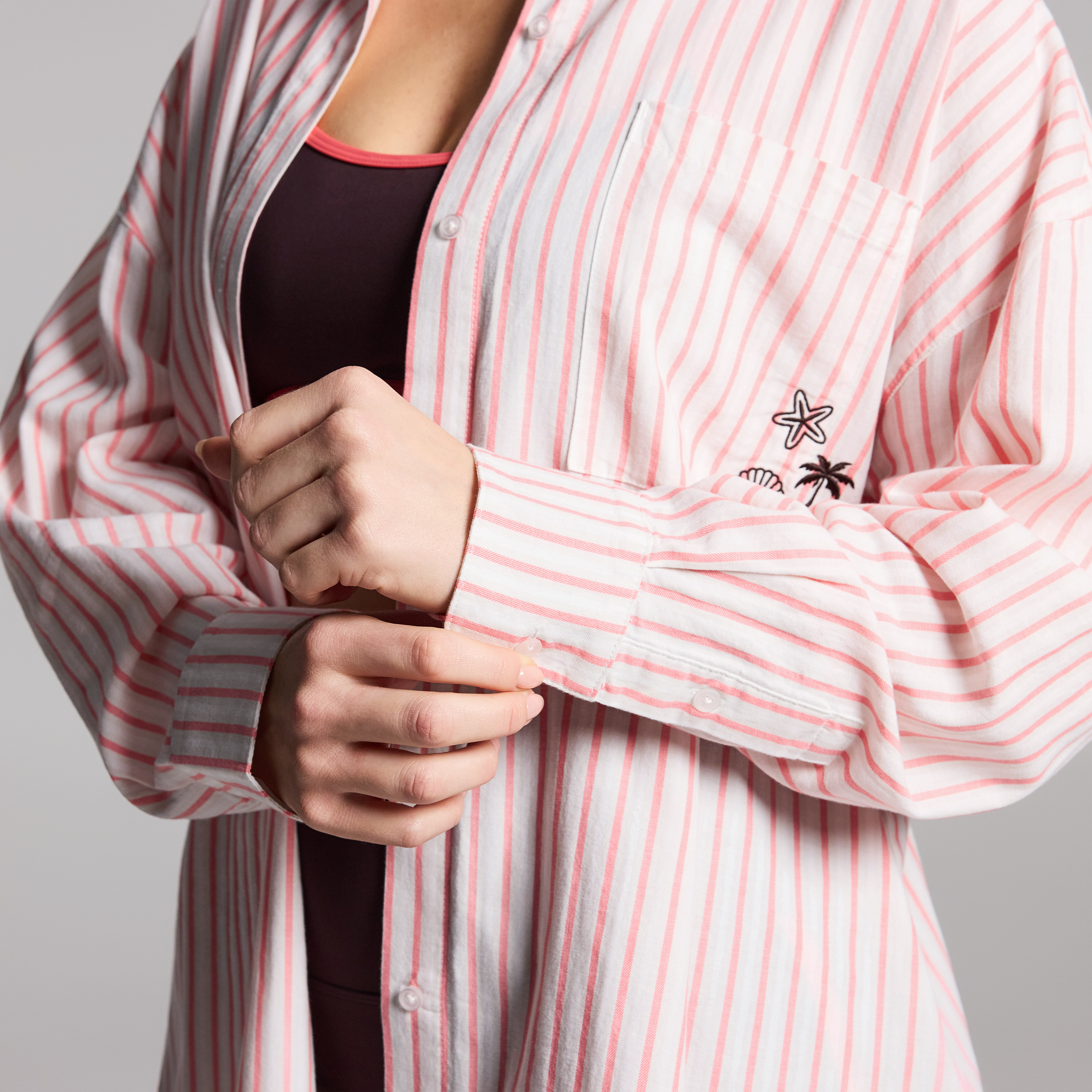 Oversized Cotton Button Down Shirt