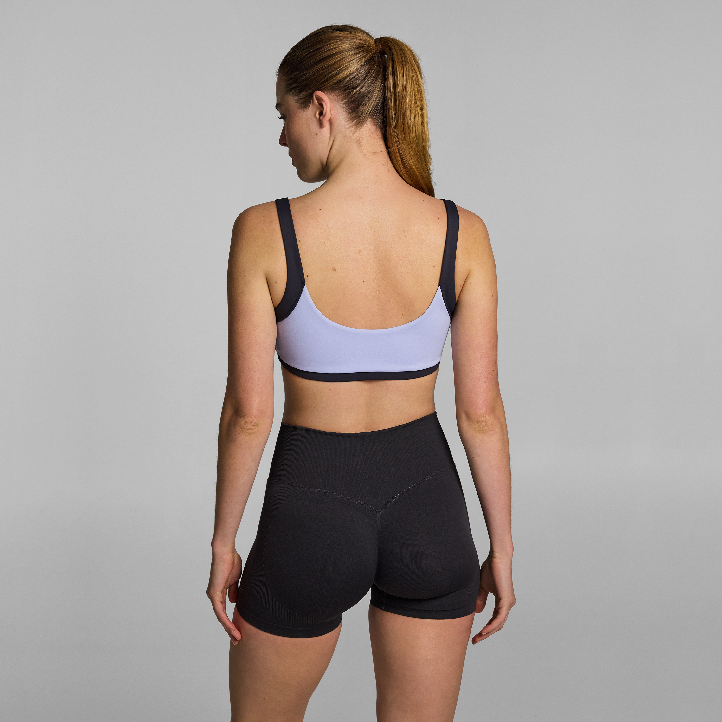 Blocked Medium Support Sports Bra