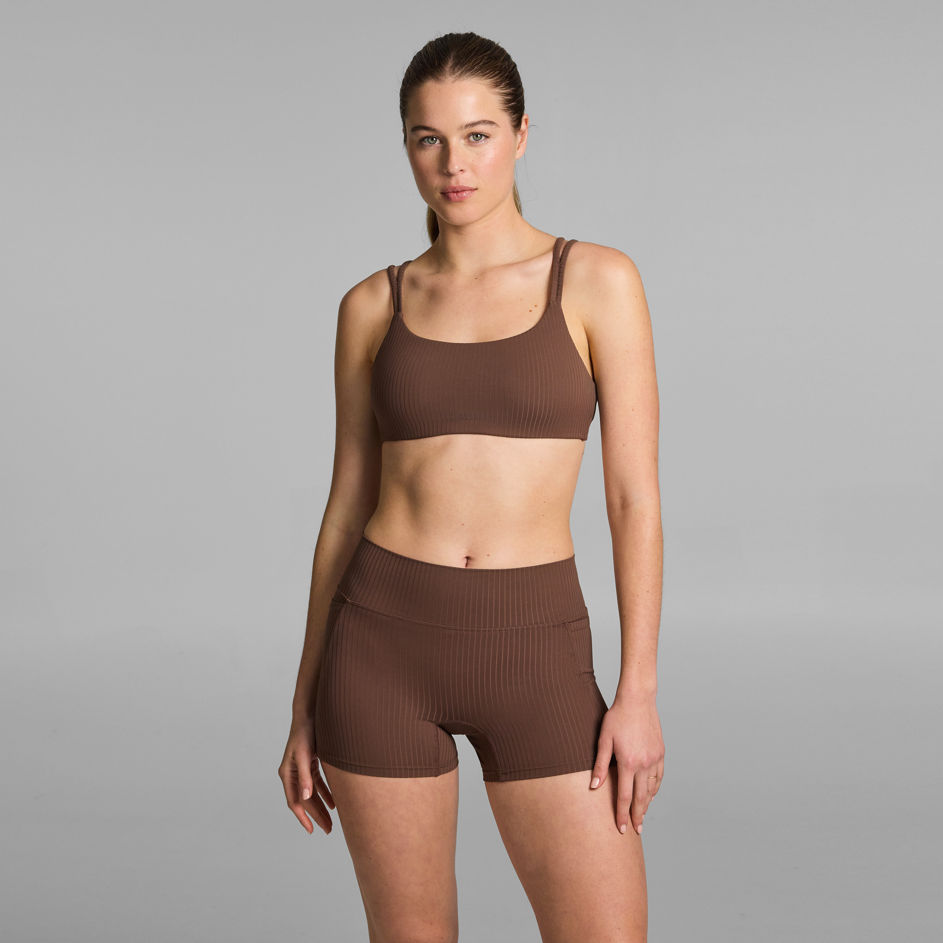 Luxe Rib Medium Support Sports Bra