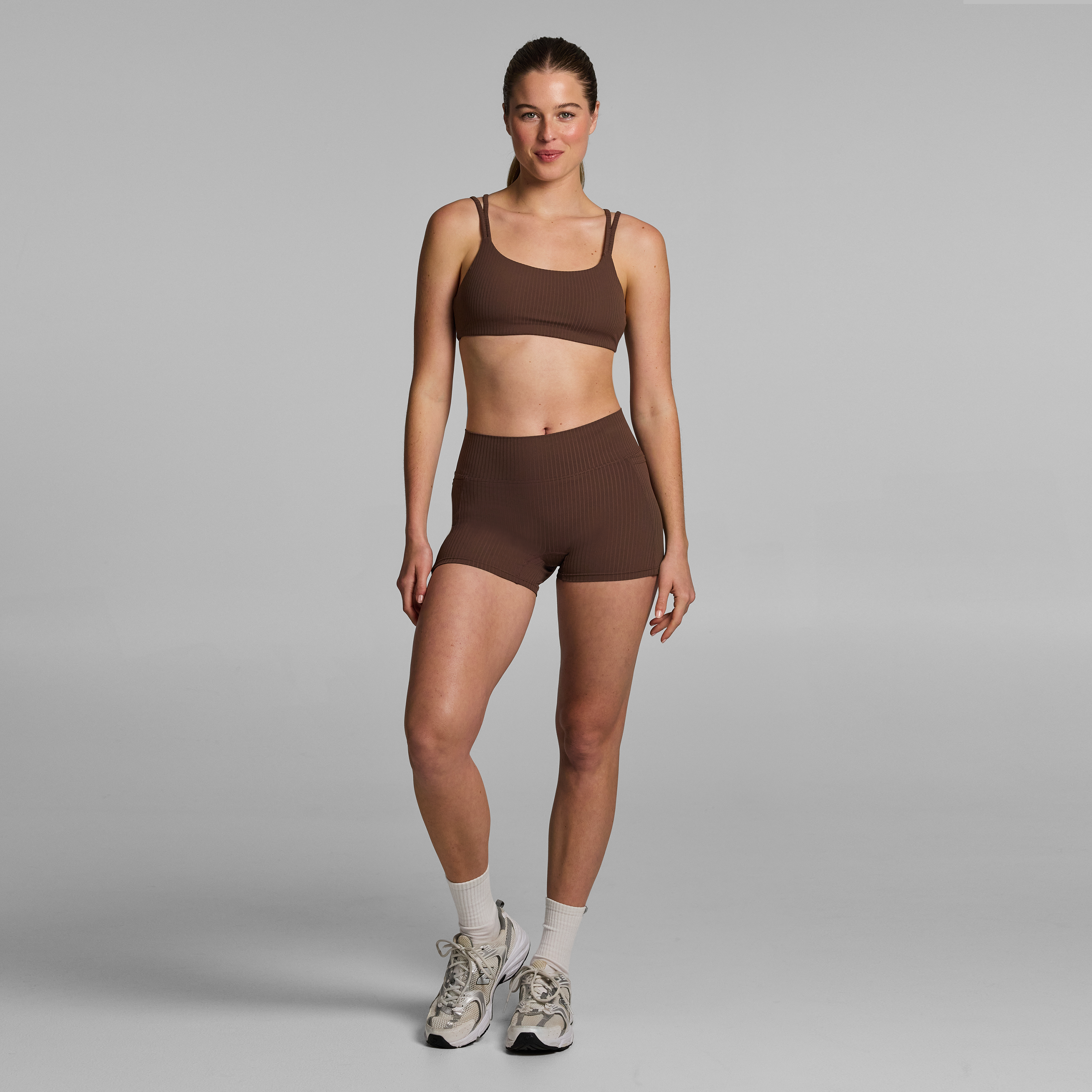 Luxe Rib Medium Support Sports Bra
