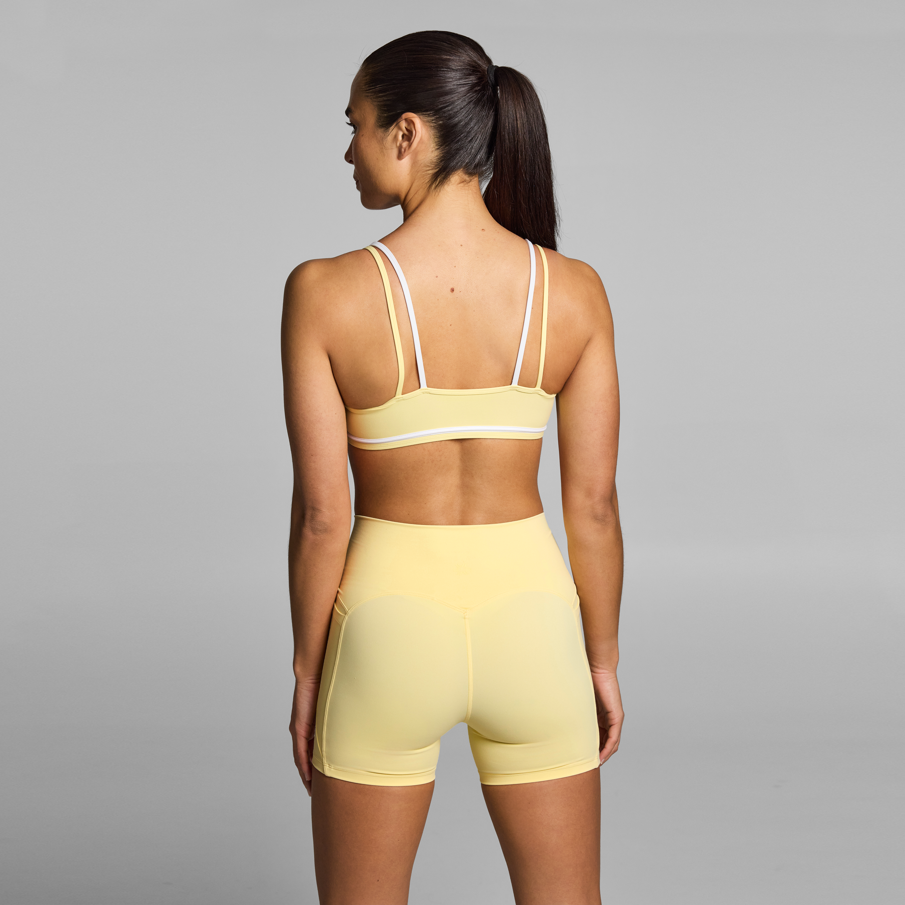 Contrast Strappy Low Support Sports Bra