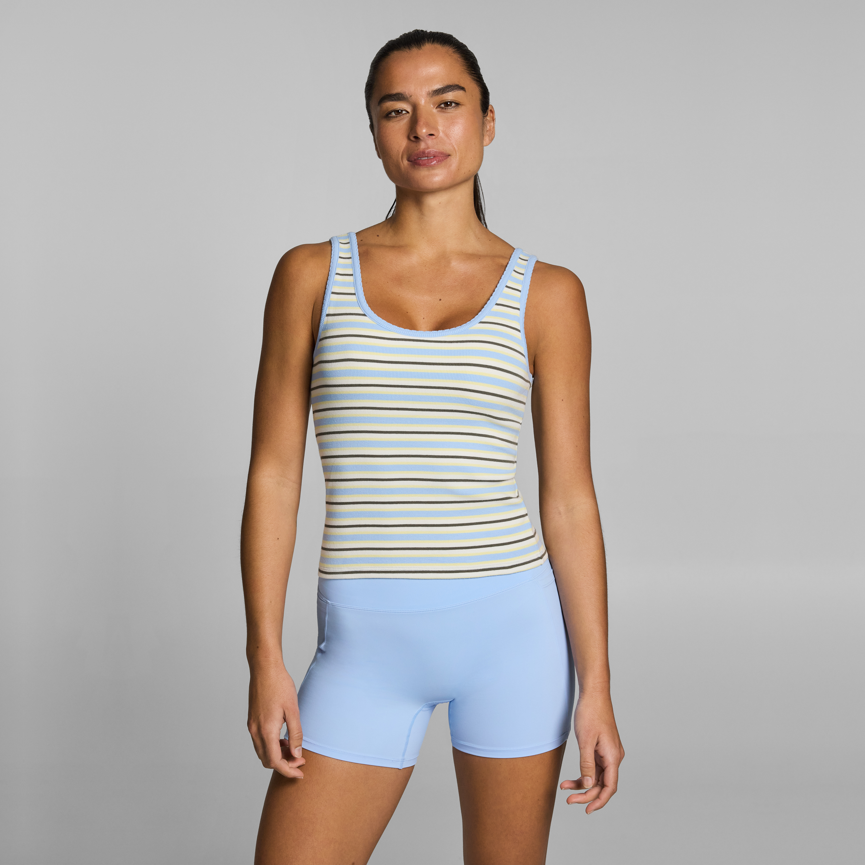 Rib Shelf Bra Low Support Singlet