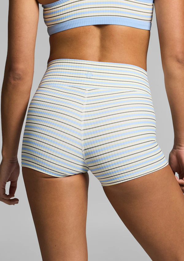 Rib High Rise Booty Studio Shorts