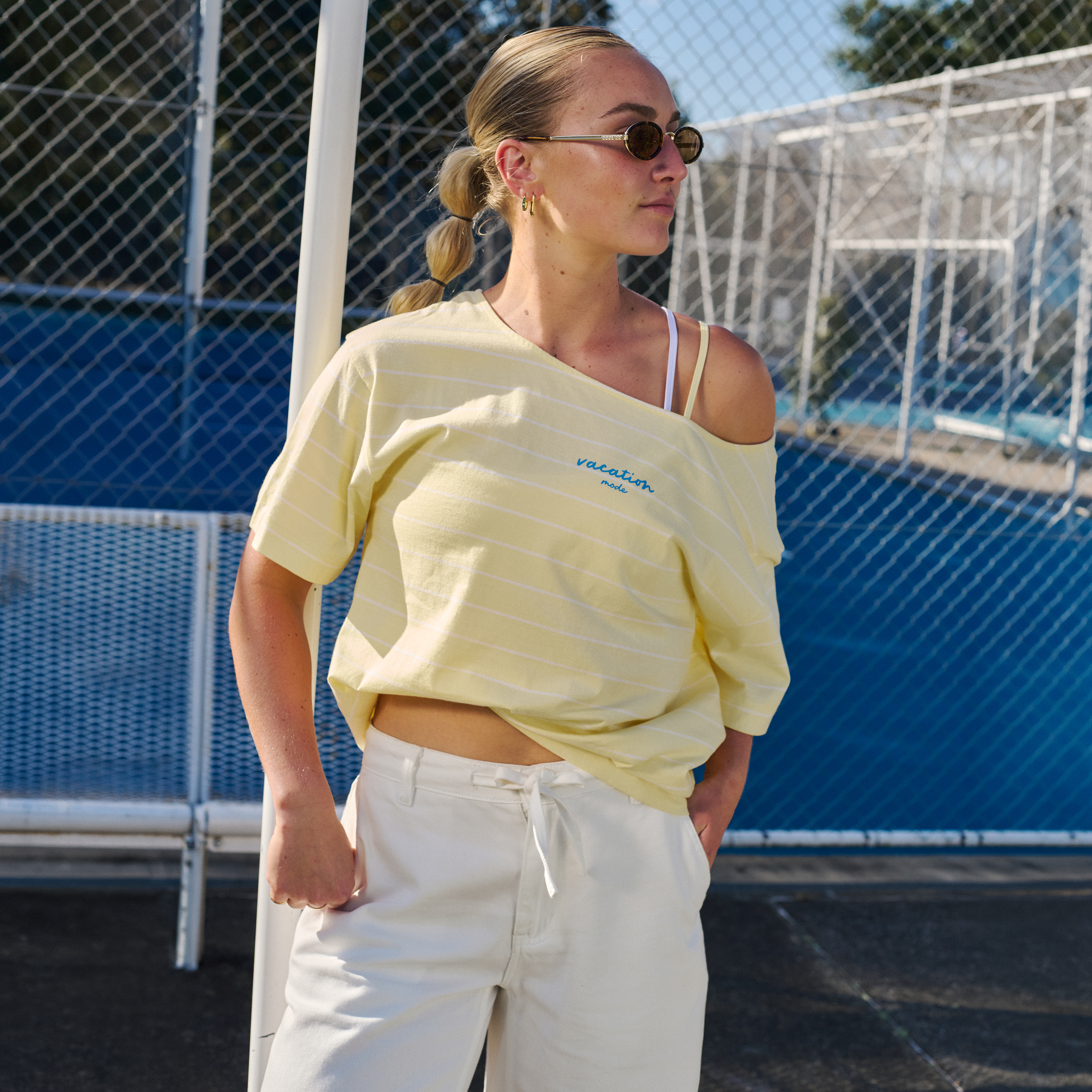 Off Shoulder Cotton Tee